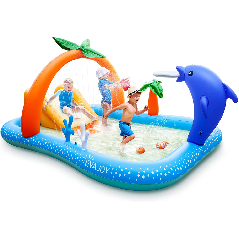 inflatable pools for kids with slides