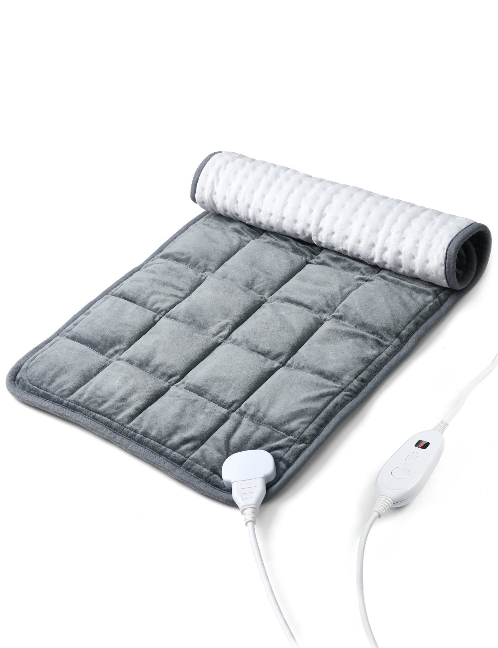 Weighted Heating Pad 17''x 33" XXXL Electric Heating Pad for Back Pain Relief, 5LBS with 6 Heat Settings 2H Auto-Off Heat Pad for Shoulder Arms Legs Cramps Washable EJ-BD013